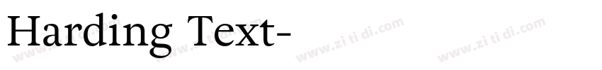 Harding Text字体转换